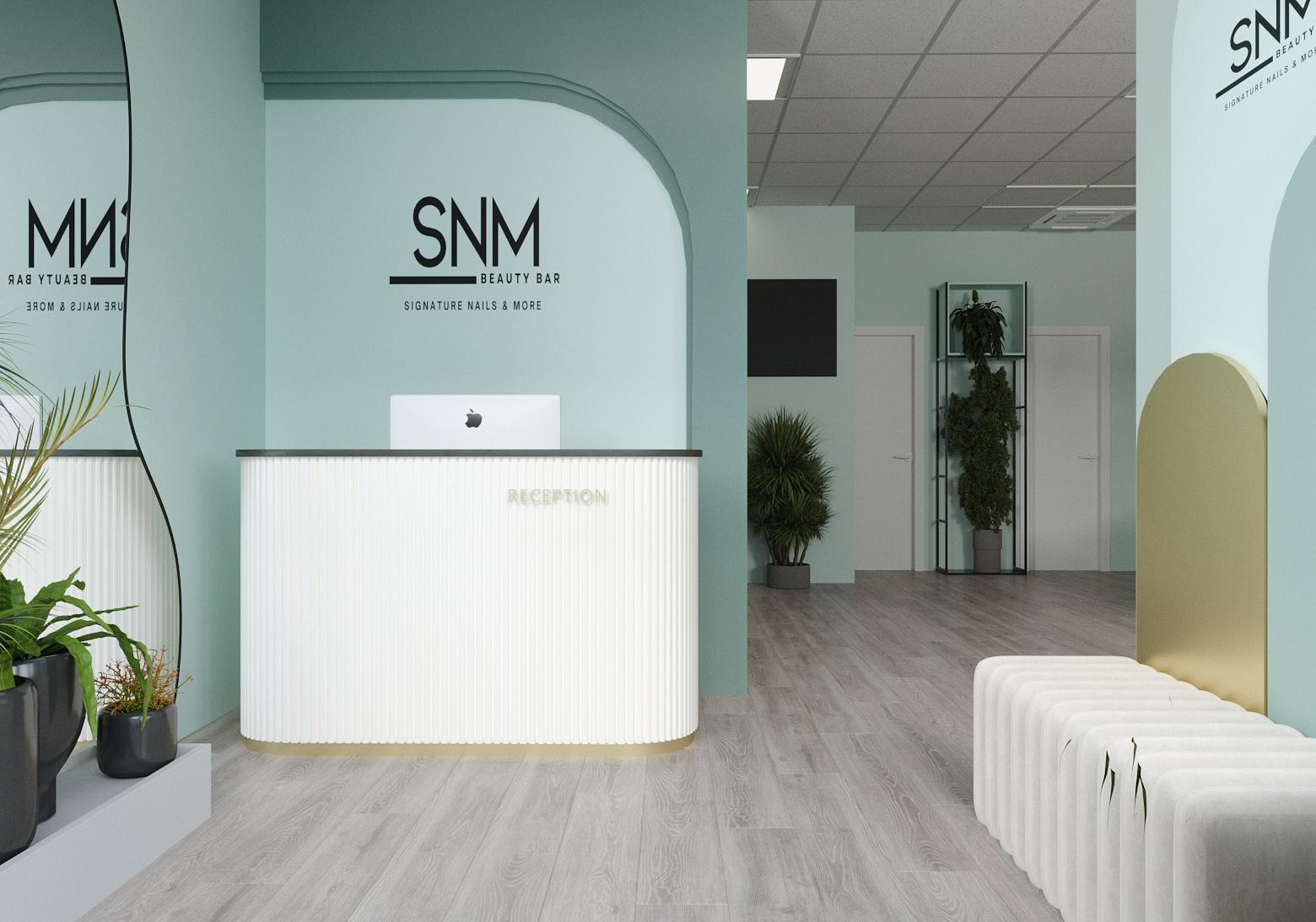 SNM Beauty Bar — reception area