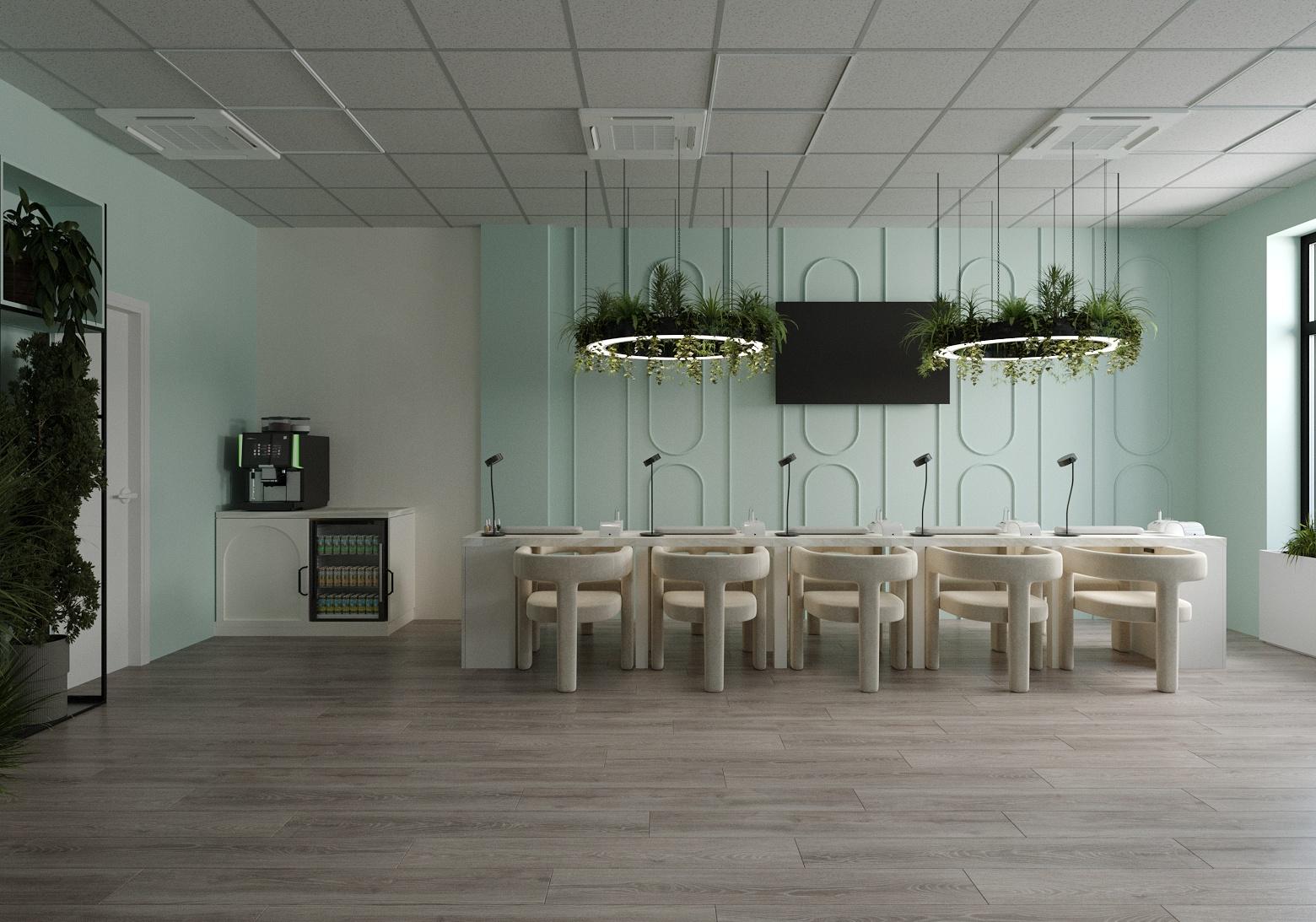 SNM Beauty Bar salon workspace